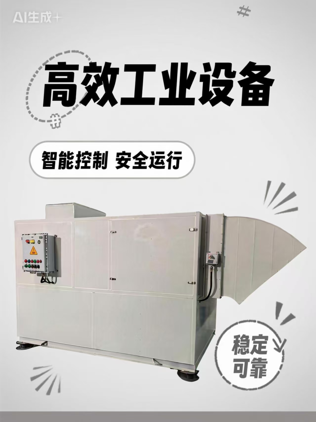 自清潔沙塵過濾機組 風量55000m3/h無需更換備件免人工維護