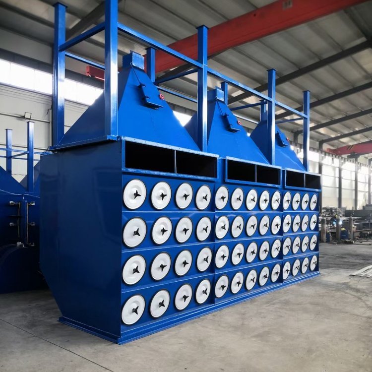 大風量斜插式組合式濾筒除塵器