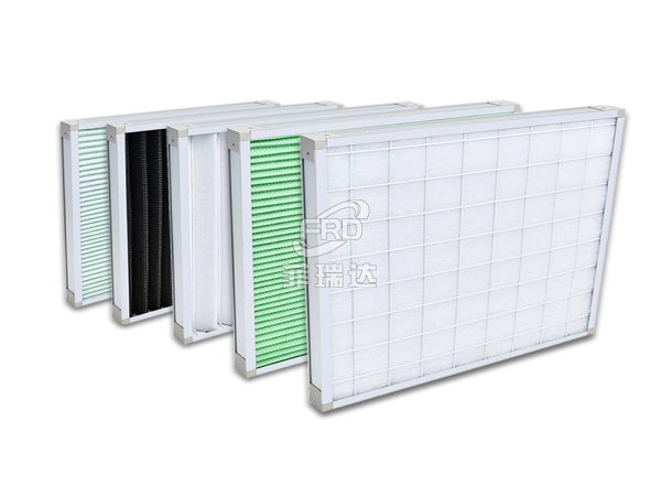 單面覆網(wǎng)折疊式：初效板式空氣過濾器 